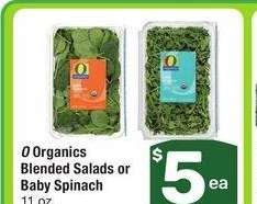 O Organics Blended Salads or Baby Spinach - 11 oz.