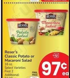 Reser's Classic Potato or Macaroni Salad - 16 oz. Select Varieties