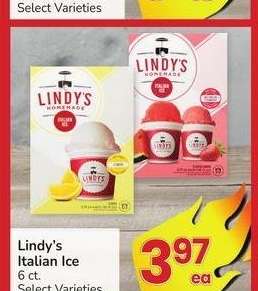 Lindy's Italian Ice - 6 ct. Select Varieties