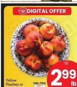 Yellow Peaches or Nectarines