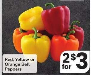 Red, Yellow or Orange Bell Peppers