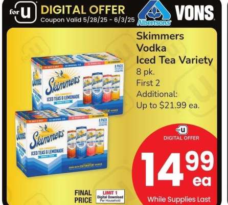 Skimmers Vodka Iced Tea Variety - 8 pk.