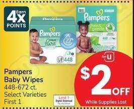 Pampers Baby Wipes - 448-672 ct. Select Varieties First