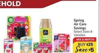 Air Care Savings - Selected sizes & varieties