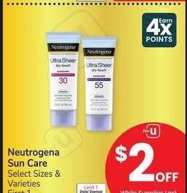 Neutrogena Sun Care - Select Sizes & Varieties First 1