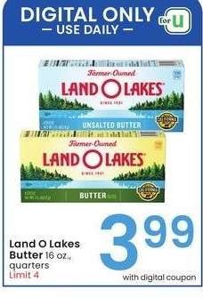 Land O Lakes Butter - 16 oz., quarters