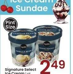 Signature Select Ice Cream - 1 pt. Pint