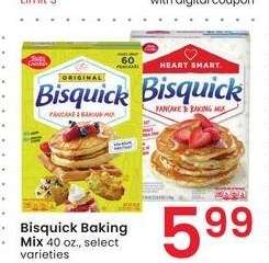 Bisquick Baking Mix* - 40 oz., select varieties