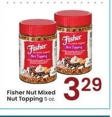 Fisher Nut Mixed Nut Topping - 5 oz.