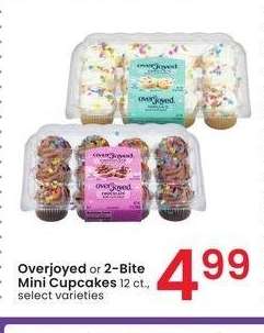 OverJoyed or 2-Bite Mini Cupcakes - 12 ct., select varieties