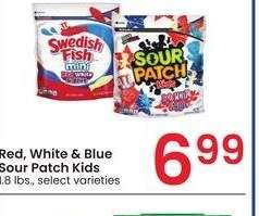 Red, White & Blue Sour Patch Kids - 1.8 lbs., select varieties