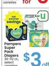 Pampers Super Pack Diapers - 36-112 ct., select varieties