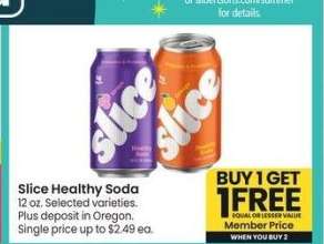 Slice Healthy Soda - 12 oz. Selected varieties.