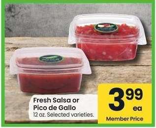 Fresh Salsa or Pico De Gallo - 12 oz. Selected varieties.