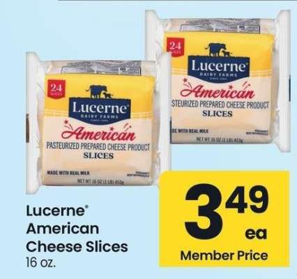 Lucerne® American Cheese Slices - 16 oz.