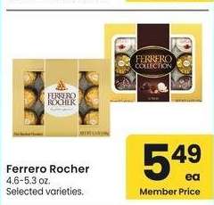 Ferrero Rocher - 4.6-5.3 oz. Selected varieties.