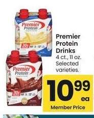 Premier Protein Drinks - 4 ct., 11 oz. Selected varieties.