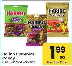 Haribo Gummies Candy - 8 oz. Selected varieties.