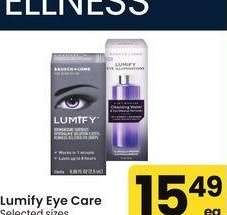Lumify Eye Care - Selected sizes and varieties.