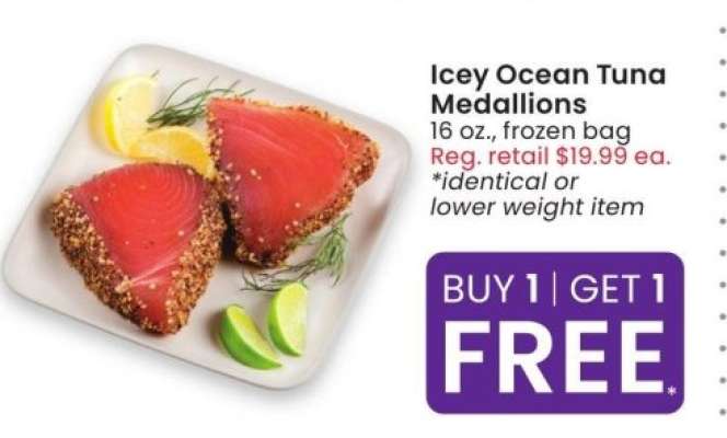 Icey Ocean Tuna Medallions - 16 oz., frozen bag