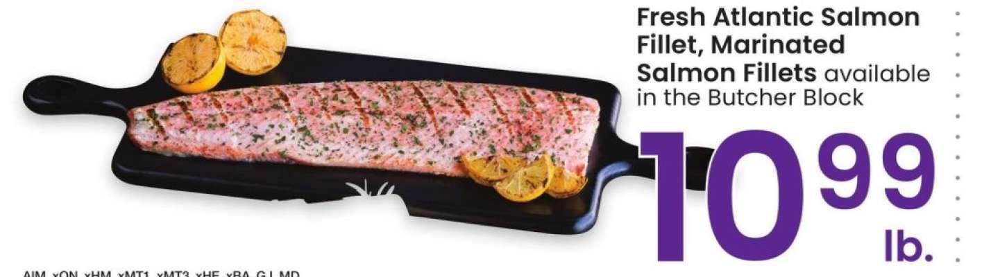 Fresh Atlantic Salmon Fillet, Marinated Salmon Fillets - available in the Butcher Block