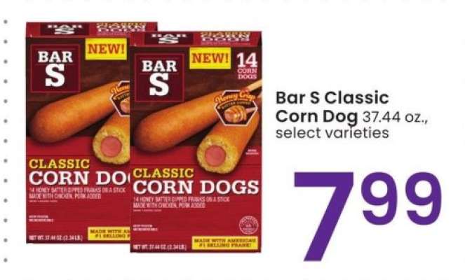 Bar S Classic Corn Dog - 37.44 oz., select varieties
