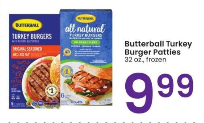 Butterball Turkey Burger Patties - 32 oz., frozen