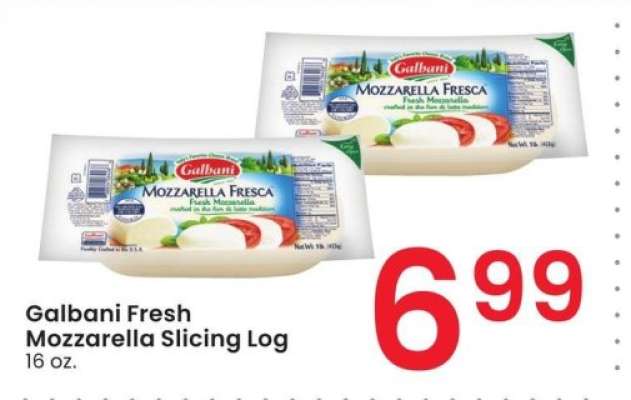 Galbani Fresh Mozzarella Slicing Log - 16 oz.