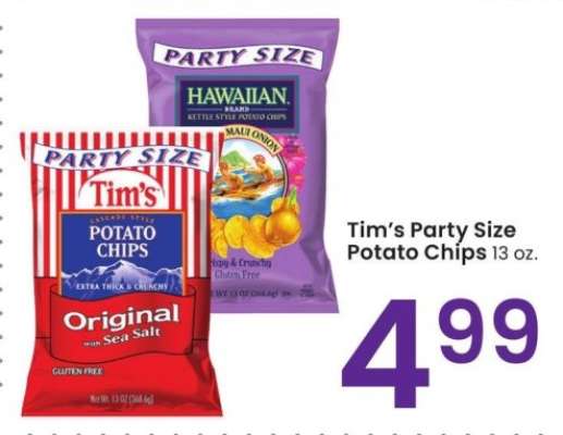 Tim's Party Size Potato Chips - 13 oz.