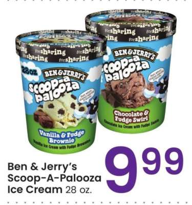 Ben & Jerry's Scoop-A-Palooza Ice Cream - 28 oz.