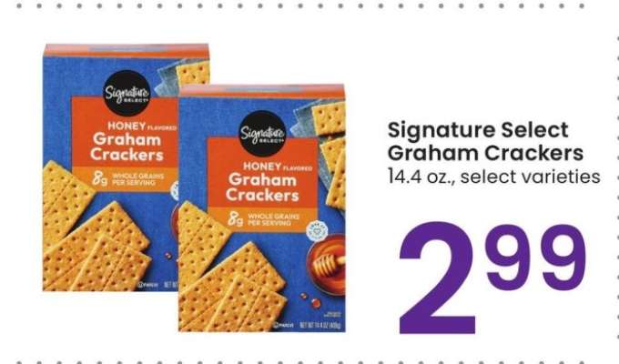 Signature Select Graham Crackers - 4.4 oz., select varieties