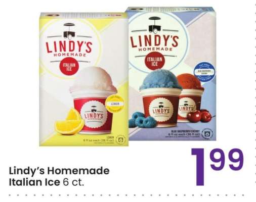 Lindy's Homemade Italian Ice - 6 ct.