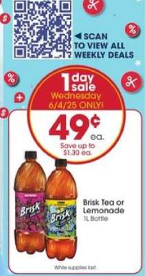 Brisk Tea or Lemonade