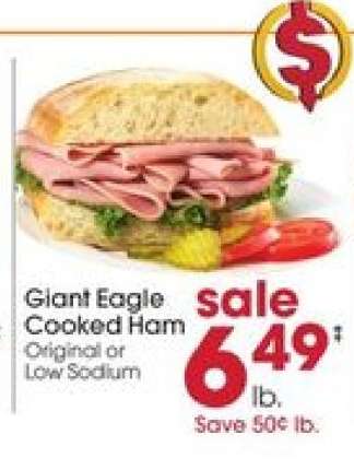 Giant Eagle Cooked Ham