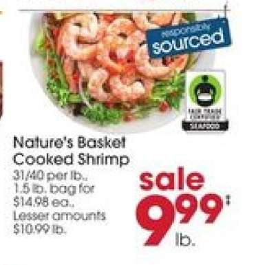 Nature's Basket Cooked Shrimp