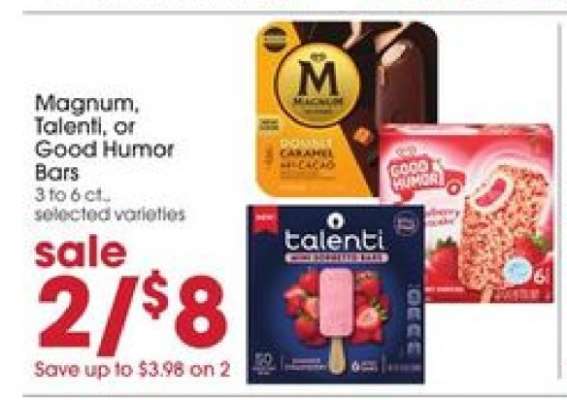 Magnum, Talenti or Good Humor Bars