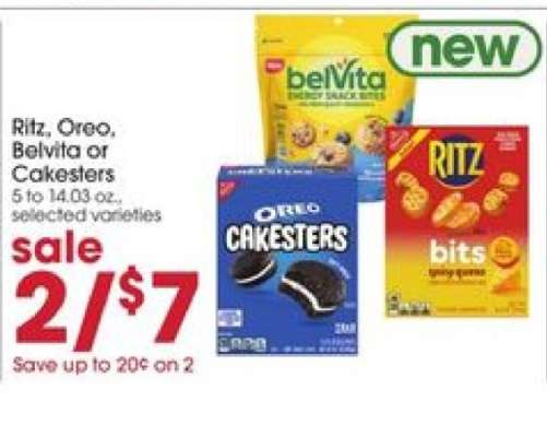 Ritz, Oreo, Belvita or Cakesters