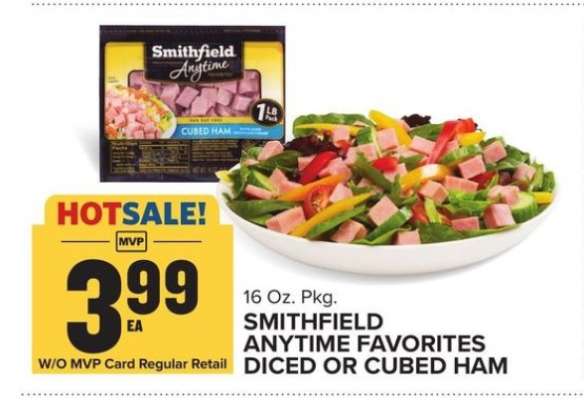 Smithfield Anytime Favorites Diced or Cubed Ham