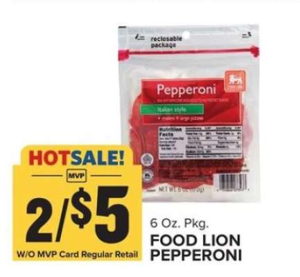 Food Lion Pepperoni