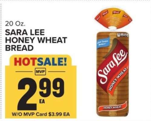 Sara Lee Honey Wheat Bread