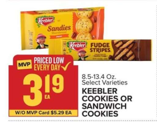 KEEBLER COOKIES OR SANDWICH COOKIES
