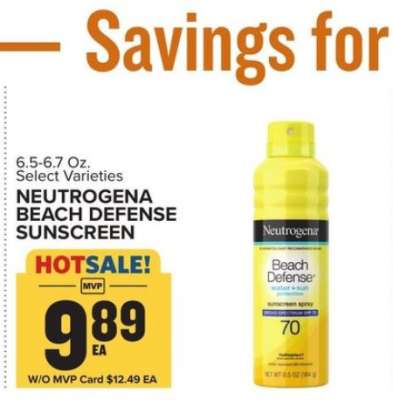 NEUTROGENA BEACH DEFENSE SUNSCREEN