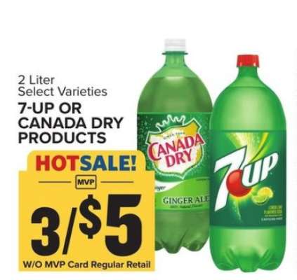7-UP or Canada Dry Products