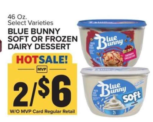 Blue Bunny Soft or Frozen Dairy Dessert
