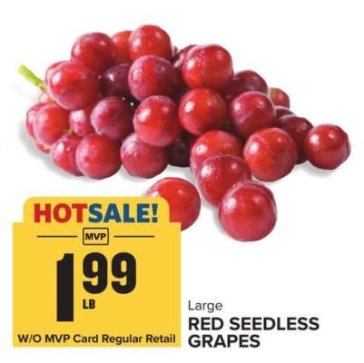 Large Red Seedless Grapes