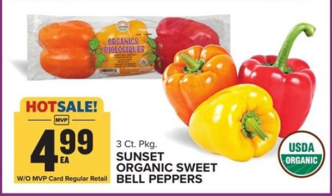 Sunset Organic Sweet Bell Peppers