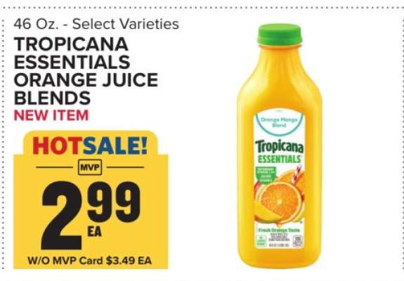 Tropicana Essentials Orange Juice Blends