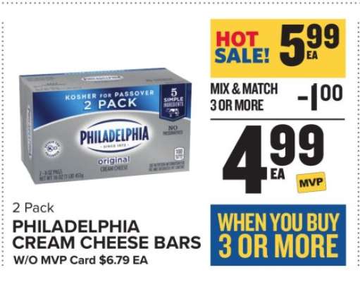 Philadelphia Cream Cheese Bars