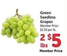 Green Seedless Grapes