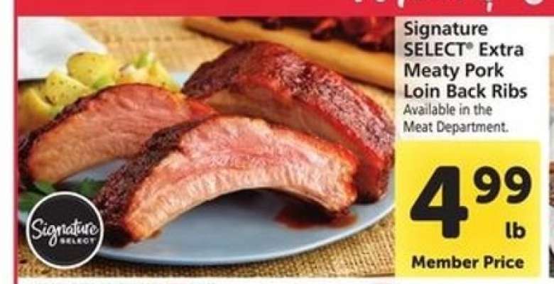 Signature SELECT Extra Meaty Pork Loin Back Ribs